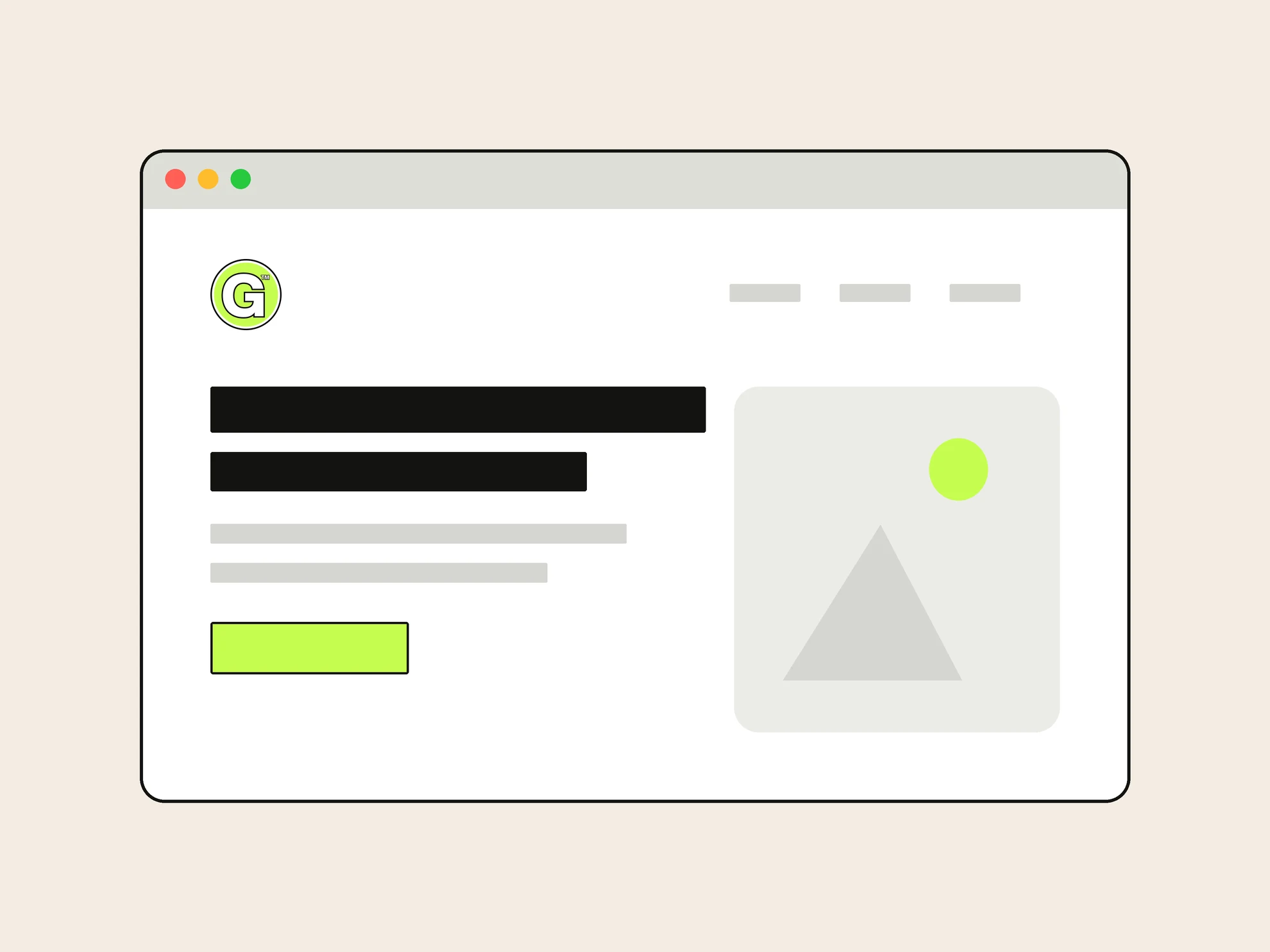 Interior design website mockup on a smartphone
