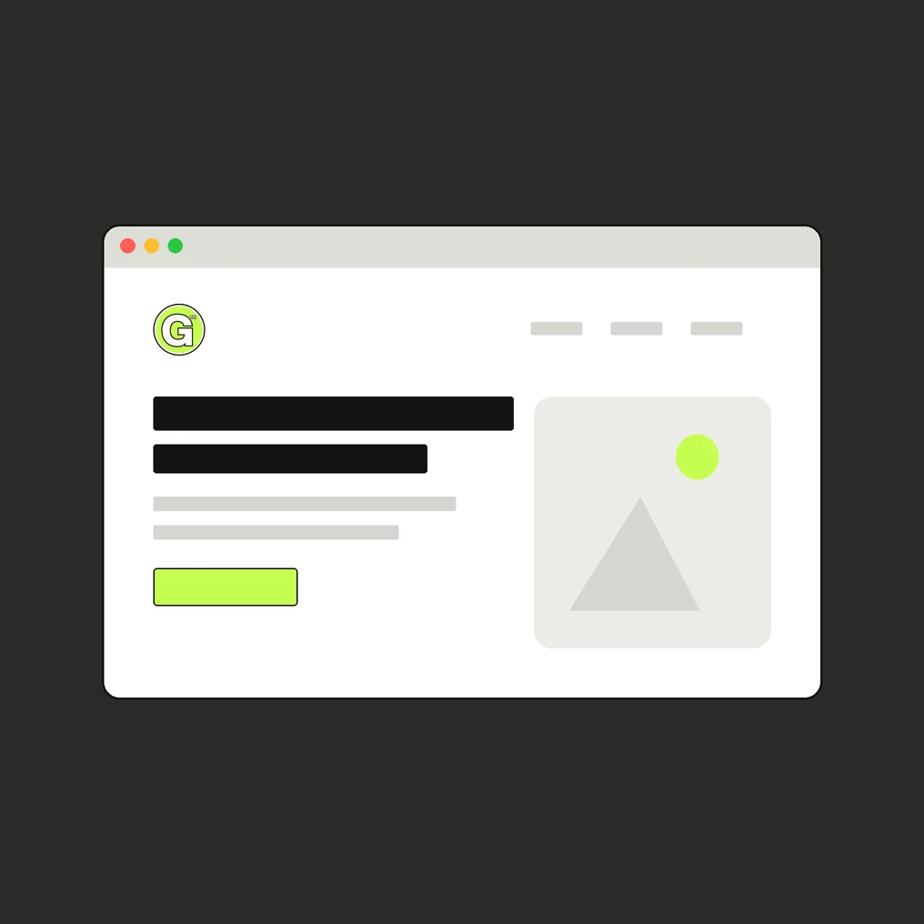 Construction company website mockup on a smartphone