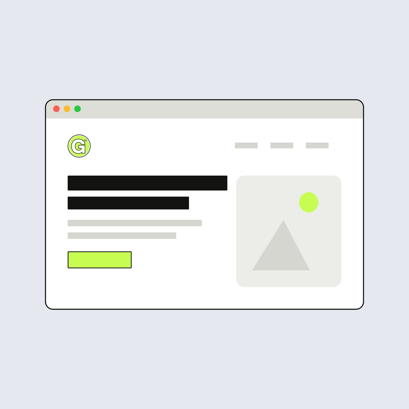 Construction company website design on a laptop